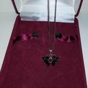 Necklace with butterfly charm
